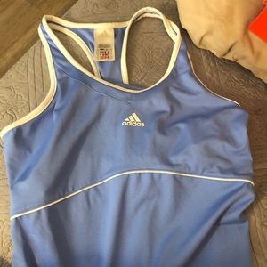 Adidas baby blue swim top